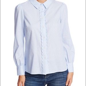 CeCe by Cynthia Steffe
Pindot Scallop Trim Blouse